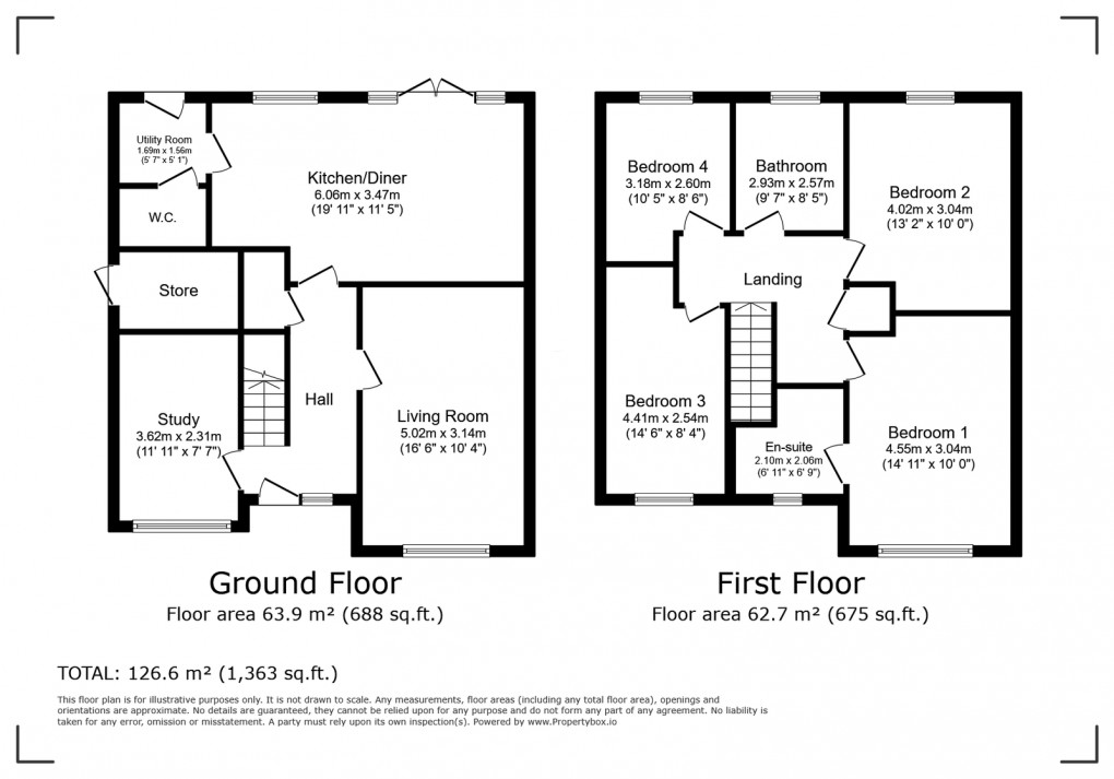 Floorplan for Long Close, Scraptoft, Leicester, LE7 9XS