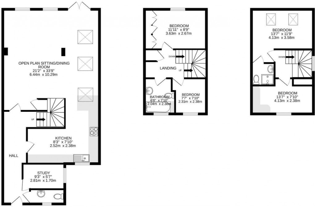 Floorplan for Woodlands Court, Oadby Grange
