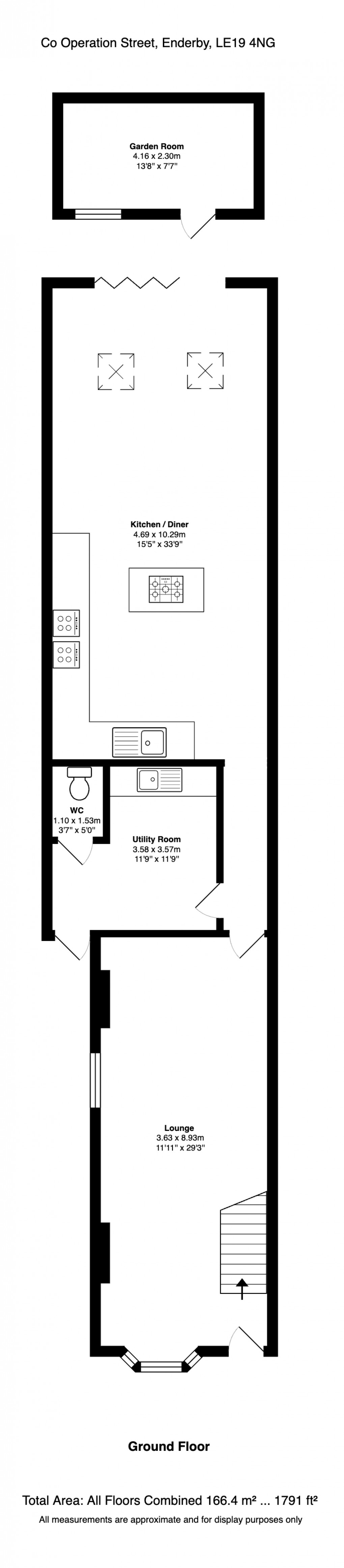 Floorplan for Co-Operation Street, Enderby